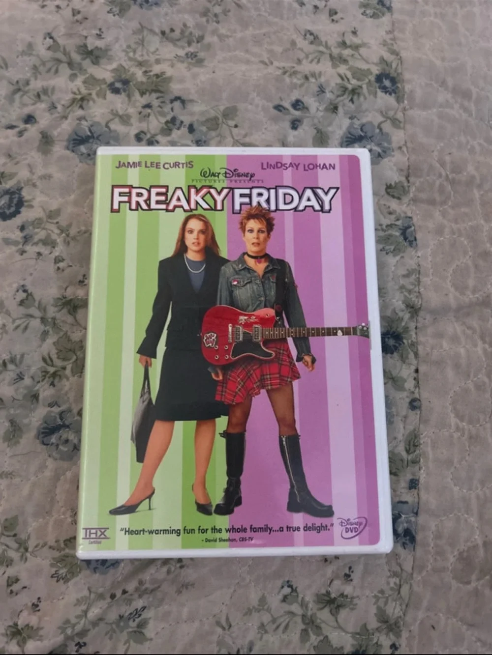 Disney Freaky Friday DVD Case – Pink & Green Striped Cover
